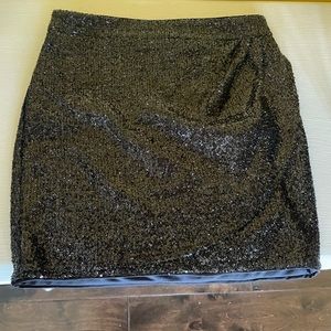 Mini Black sequins skirt. Extra small, Express